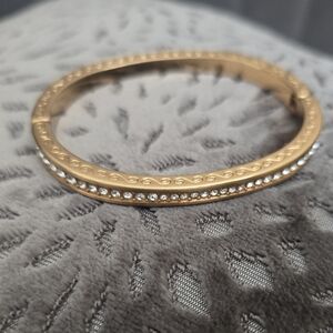 Brighton Elegant Gold Bracelet with Sparkling Crystal  Accents
